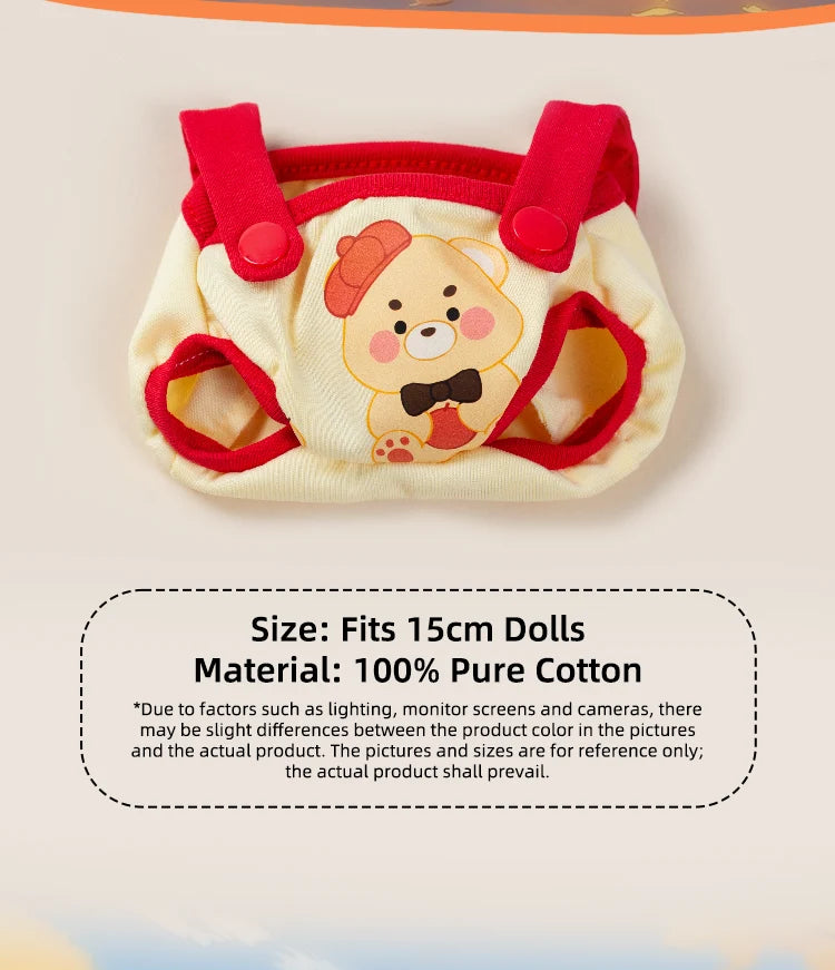 HereToy: WAKUKU Teddy Bear Style Onesie – Doll Outfit