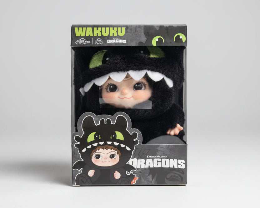 HereToy: WAKUKU Toothless Plush Toy Hang Tag