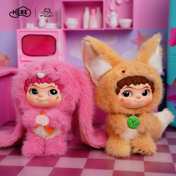 HereToy: WAKUKU Fox & Bunny Trick or Treat Series - 1 Blind Box