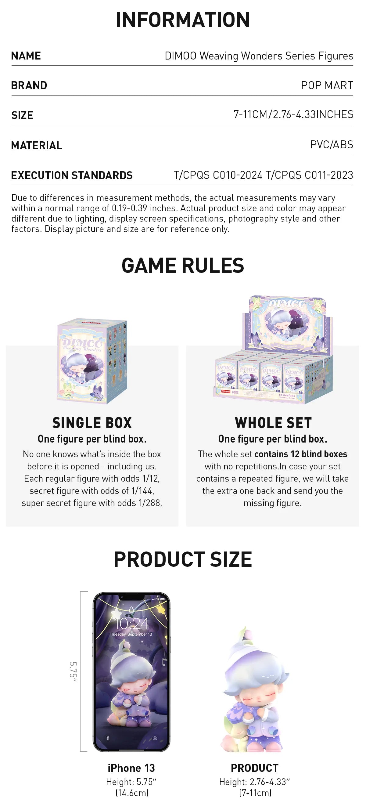 POP MART: DIMOO Weaving Wonders Series Figures - 1 Blind Box