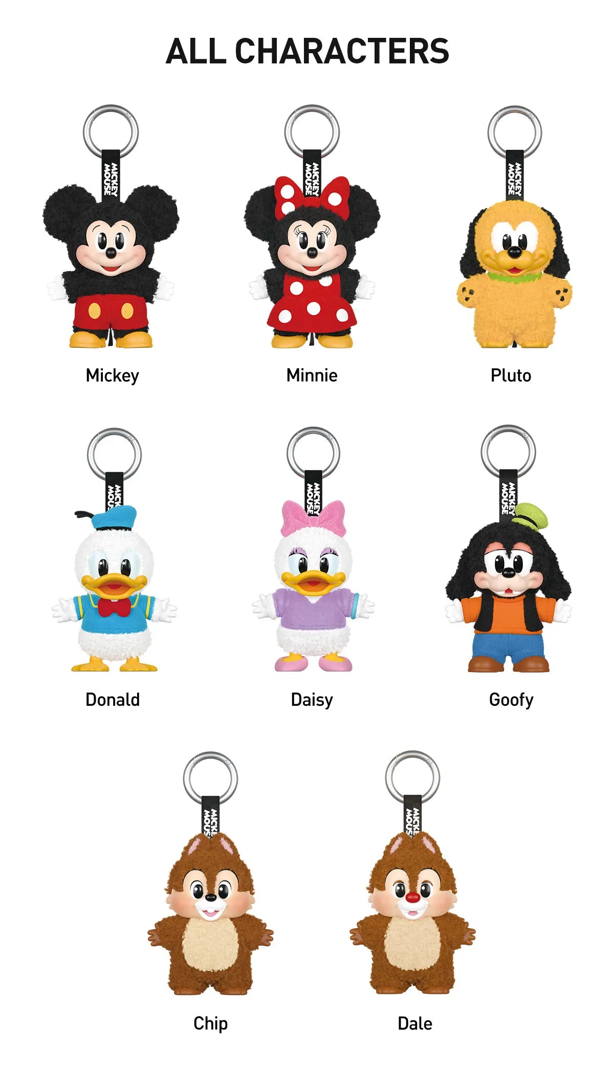 POP MART: Mickey Family Cute Together Keychain - 1 Blind Box