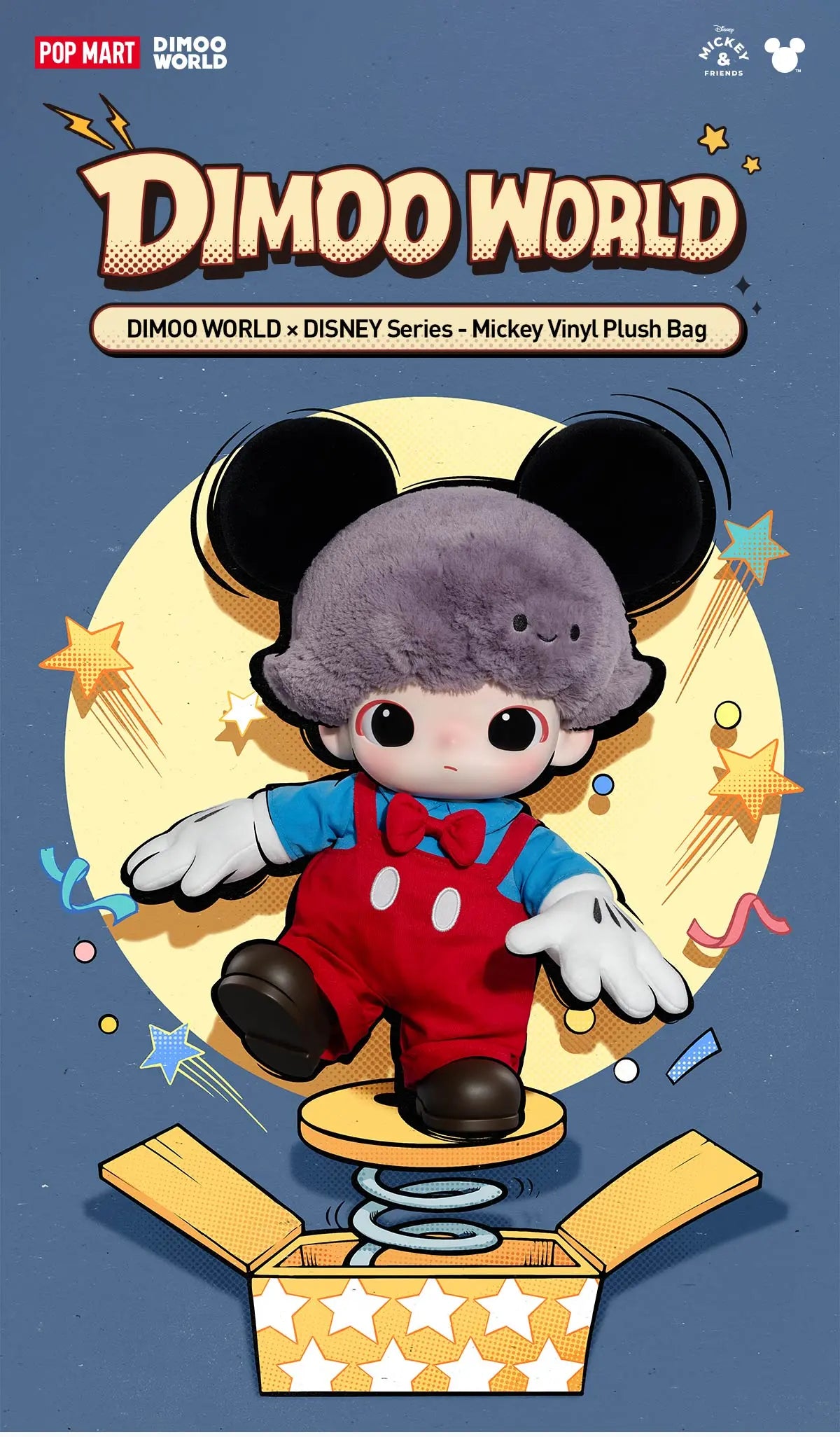 POP MART: DIMOO WORLD X DISNEY Series-Mickey Vinyl Plush Bag