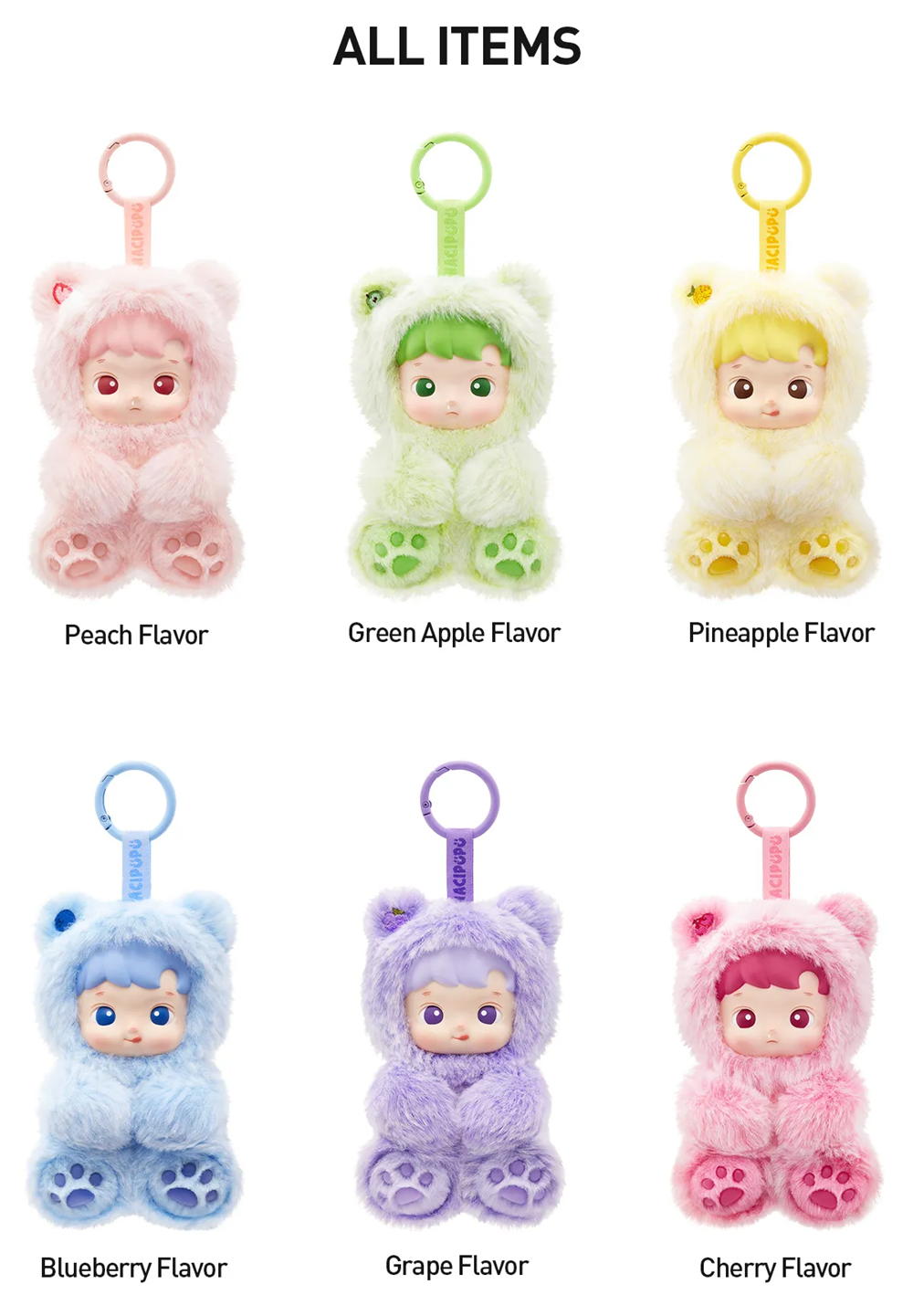 POP MART: HACIPUPU Gummy Bear Fruity Flavor Series Vinyl Plush - 1 Blind Box