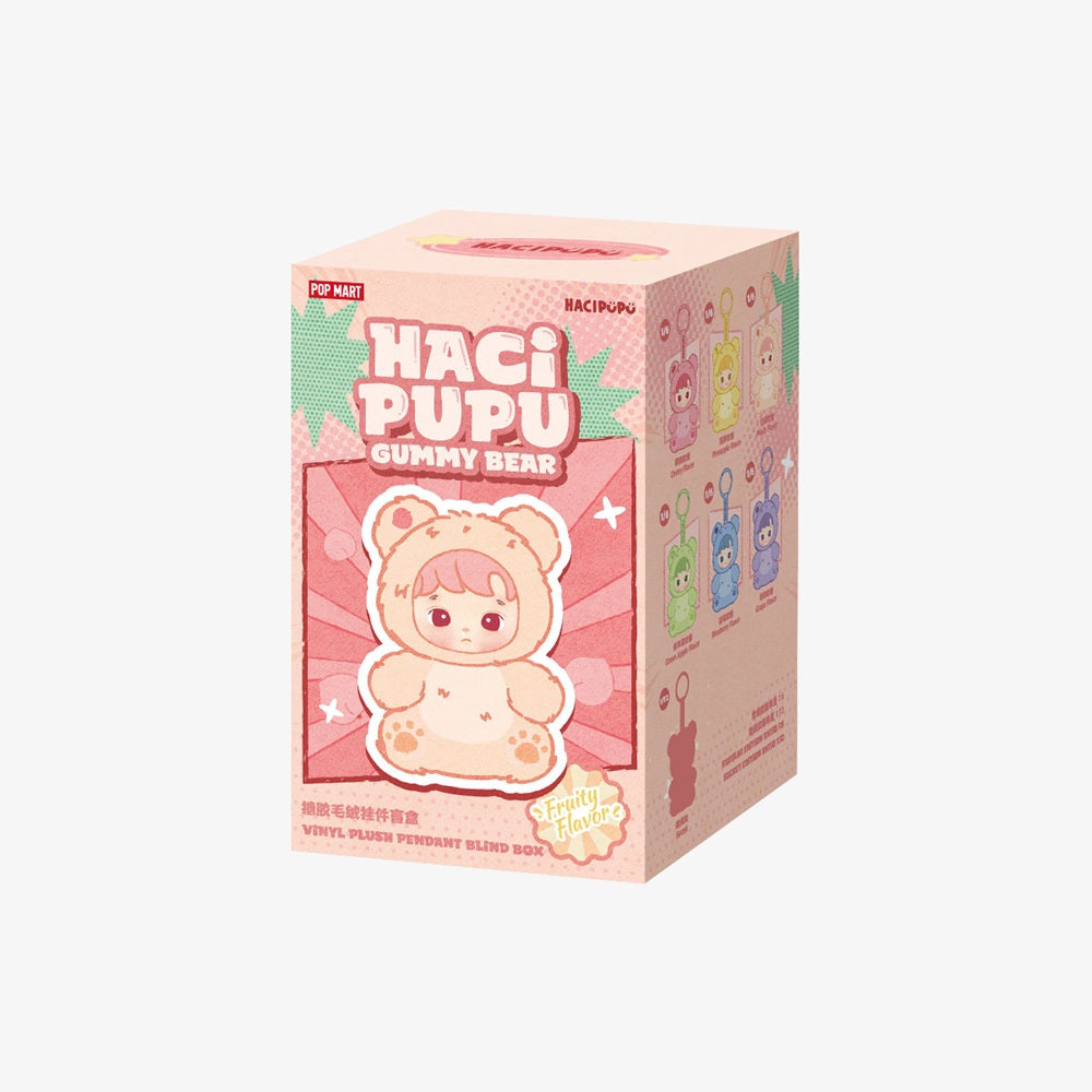 POP MART: HACIPUPU Gummy Bear Fruity Flavor Series Vinyl Plush - 1 Blind Box