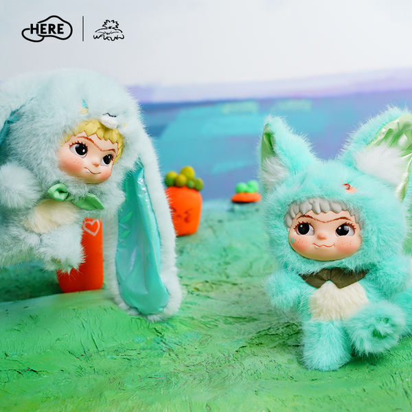 HereToy: WAKUKU Fox & Bunny Trick or Treat Series - 1 Blind Box