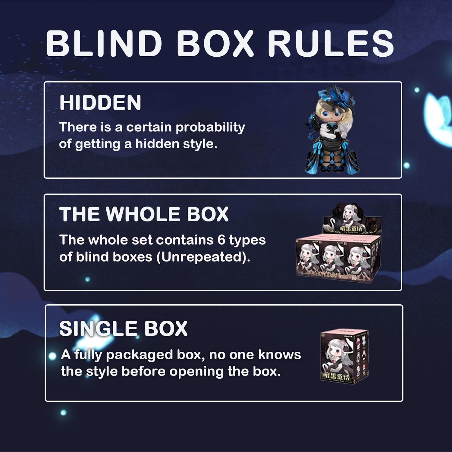 HereToy: ZIYULI Dark Fairy Tale Series - 1 Blind Box