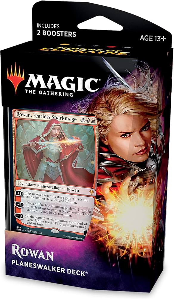 Magic The Gathering: Throne of Eldraine - Rowan, Fearless Sparkmage Planeswalker Deck