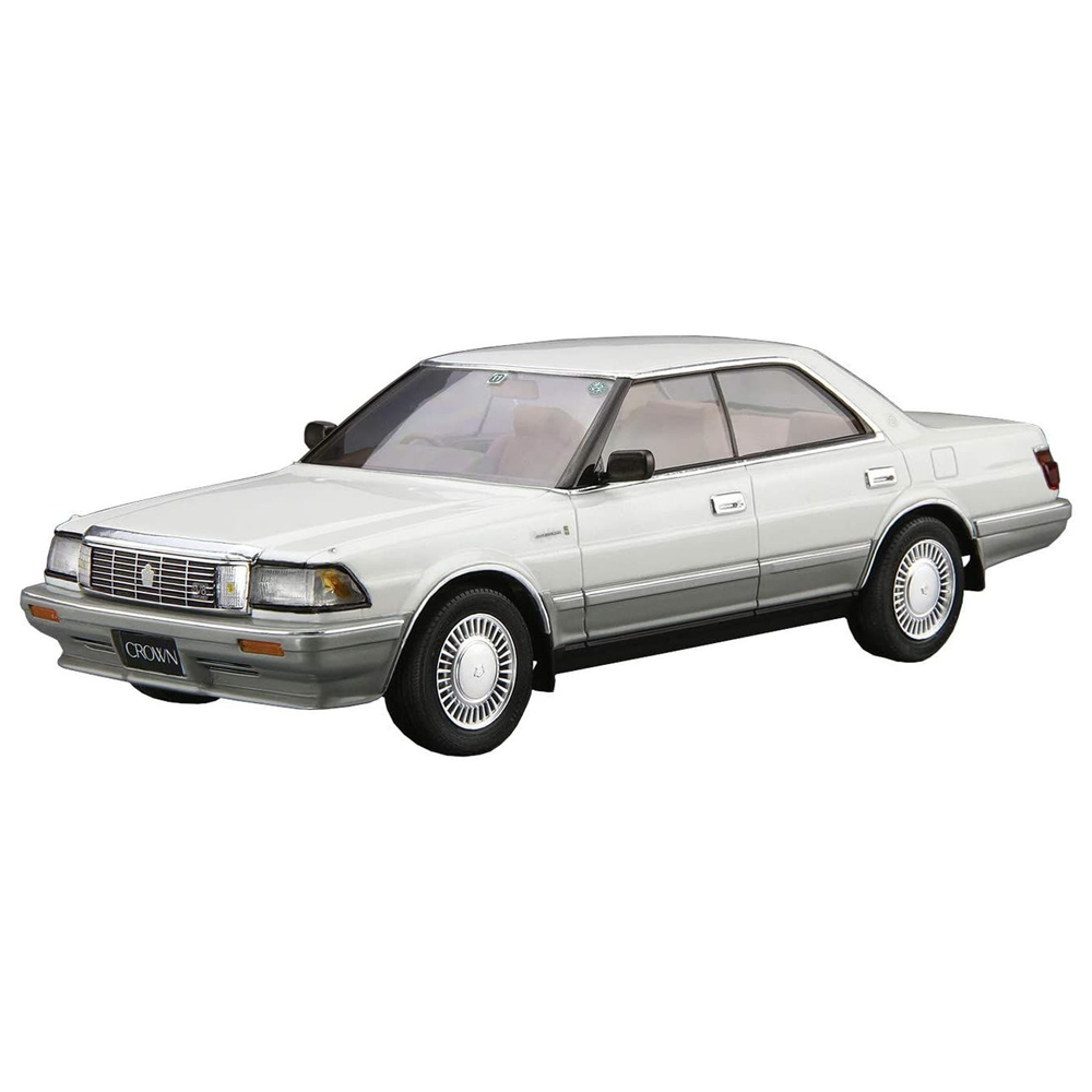 Aoshima: 1/24 Toyota UZS131 Crown Royalsaloon G '89 Scale Model Kit #87
