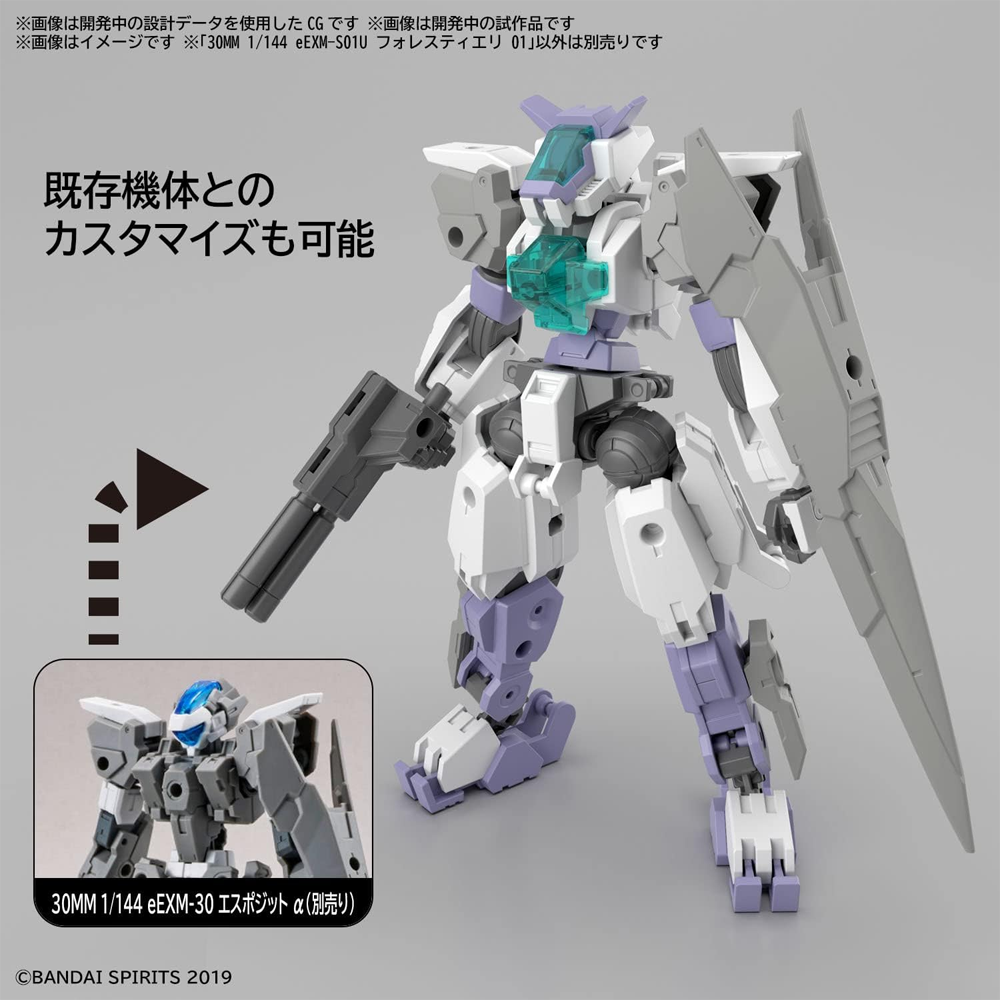 Bandai Spirits: Gundam 30 Minute Missions - HG 1/144 eEXM-S01U Forestieri 01 Model Kit #46