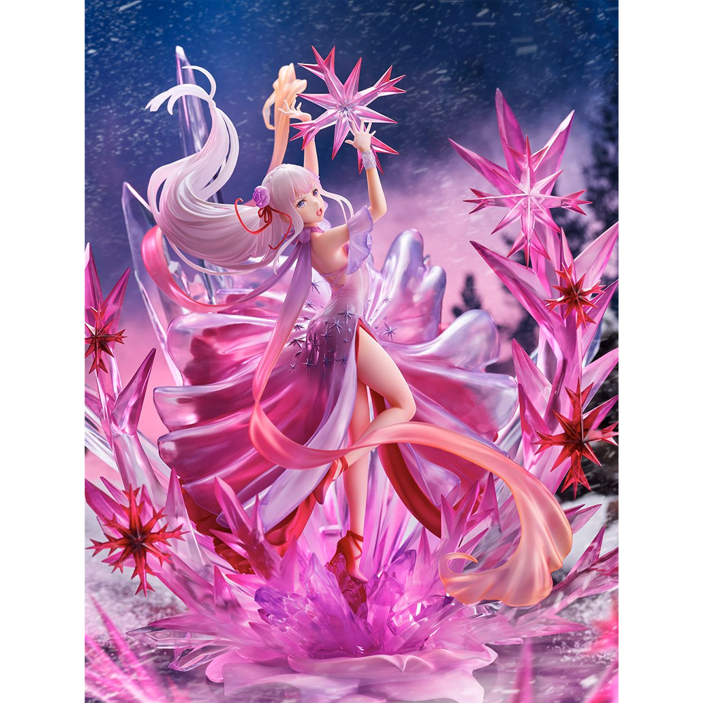 eStream: Re:Zero Starting Life in Another World Frozen Emilia (Crystal Dress Ver.) 1/7 Scale Shibuya Scramble Figure