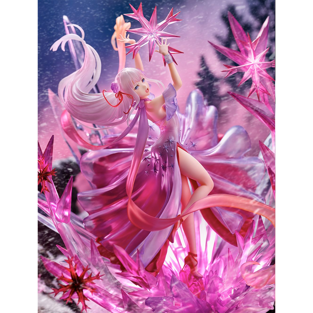eStream: Re:Zero Starting Life in Another World Frozen Emilia (Crystal Dress Ver.) 1/7 Scale Shibuya Scramble Figure