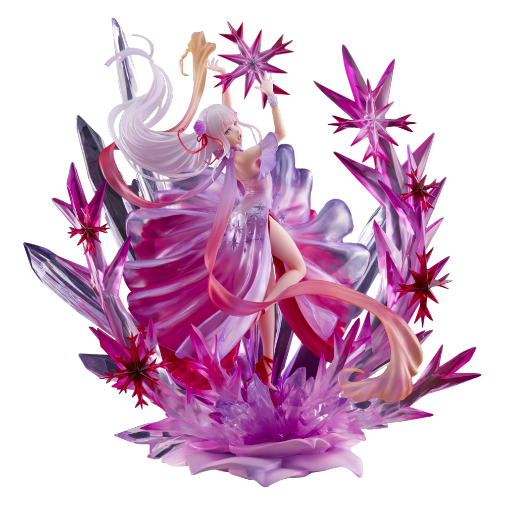 eStream: Re:Zero Starting Life in Another World Frozen Emilia (Crystal Dress Ver.) 1/7 Scale Shibuya Scramble Figure