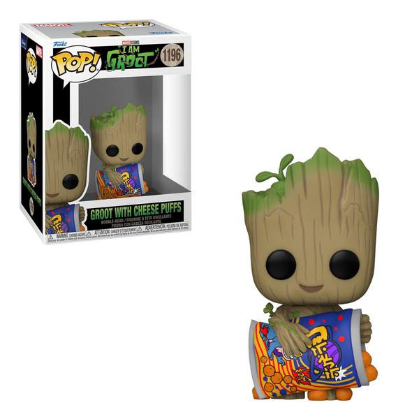[PRE-ORDER] Funko POP! Marvel: I Am Groot - Groot with Cheese Puffs Vinyl Figure #1196