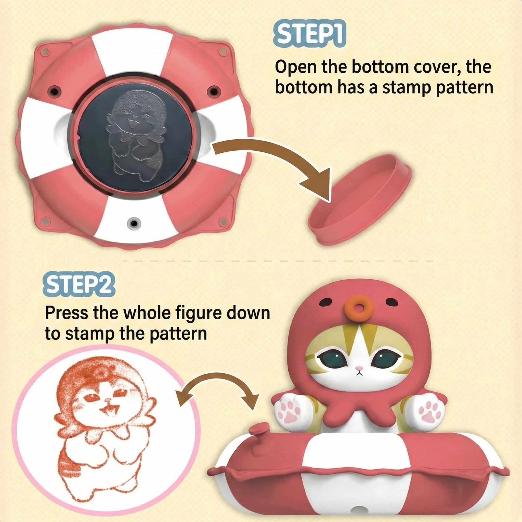 MOFUSAND: Swimming Ring Stamp Series - 1 Blind Box