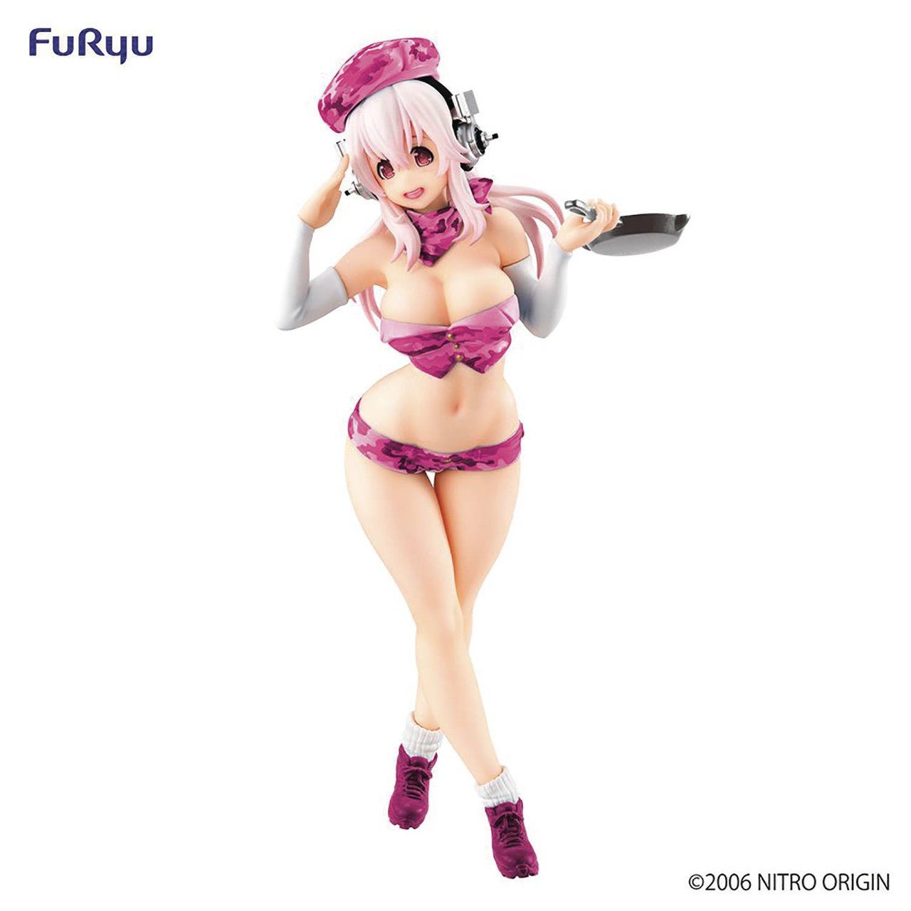 FuRyu: BiCute Bunnies - Super Sonico (Military Pink Ver.) Figure