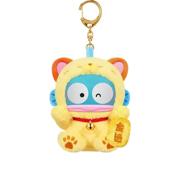 TOPTOY: Sanrio Characters Lucky Cat Series Plush Keychain - 1 Blind Box