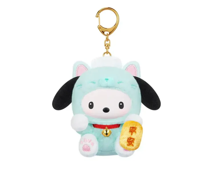 TOPTOY: Sanrio Characters Lucky Cat Series Plush Keychain - 1 Blind Box