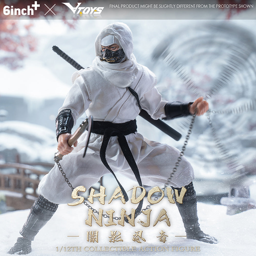 VToys x 6Inch: Shadow Ninja (White Ver) 1/12 scale figure