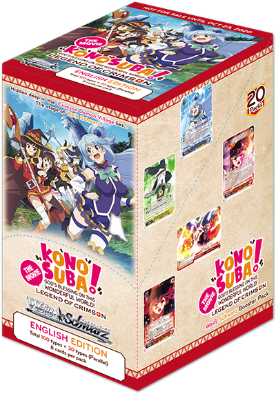 weiss schwarz the seven deadly sins booster box Weiss Schwarz: KONOSUBA -God's blessing on this wonderful world! Legen
