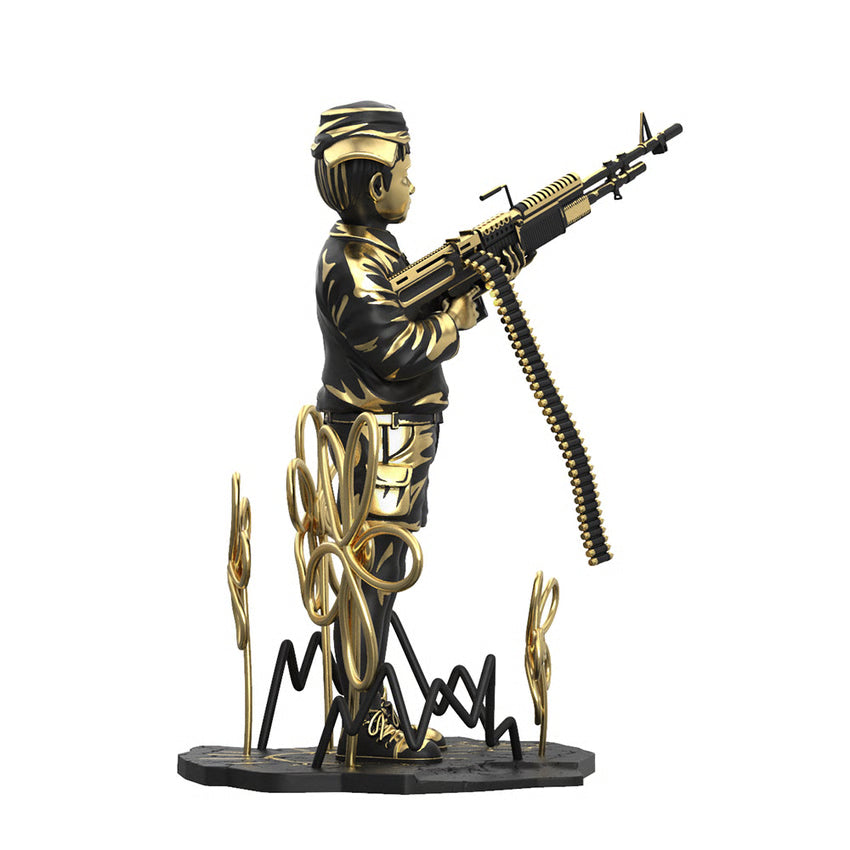 Mighty Jaxx: Crayon Shooter (LA Gold Edition) Vinyl Figure