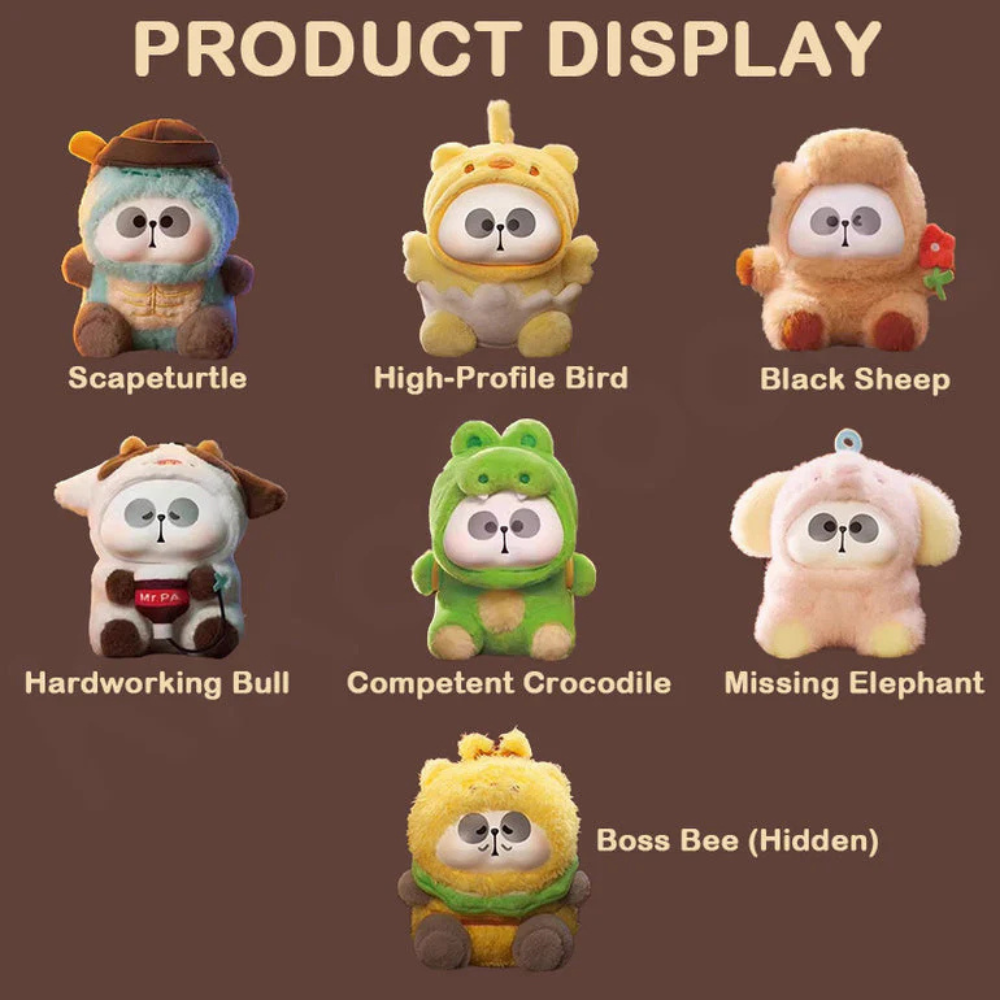 TOYCITY: MR. PA - Animal Company Plush Keychain - 1 Blind Box