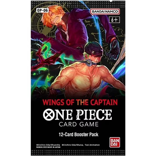 one piece trading card game booster One Piece Trading Card Game: Wings of the Captain Booster Pack OP-06 (12 Cards)
