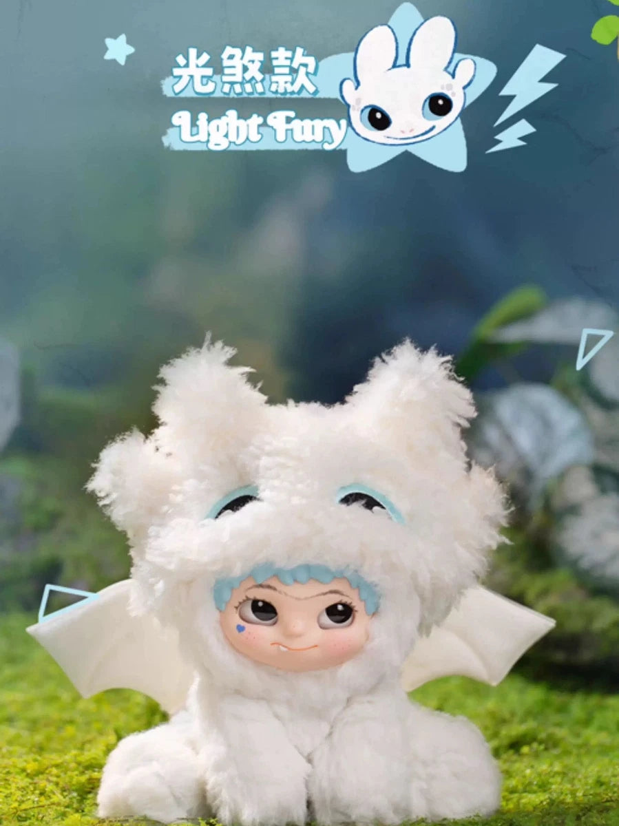HereToy: WAKUKU Light Fury Plush Hang Tag