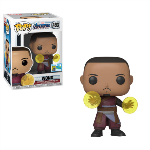 FU40169 Funko POP! Avengers: Endgame - Wong Vinyl Figure #493 2019 SDCC Exclusive Sticker (NOT 100% MINT)