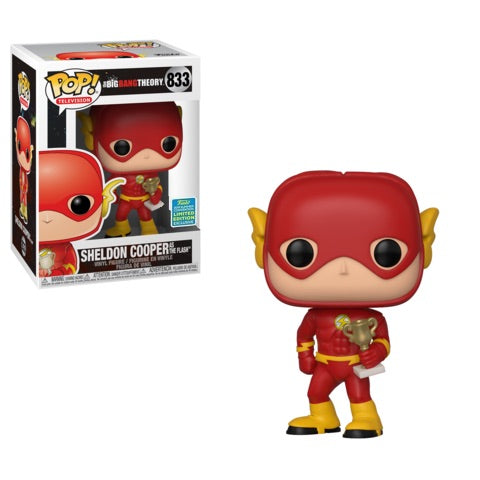 FU41703 Funko POP! The Big Bang Theory - Sheldon as The Flash Vinyl Figure #833 2019 Summer Convention Exclusive (READ DESCRIPTION)