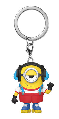 FU47797 Funko POP! Keychain: Minions 2 - Roller Skating Stuart Pocket Keychain
