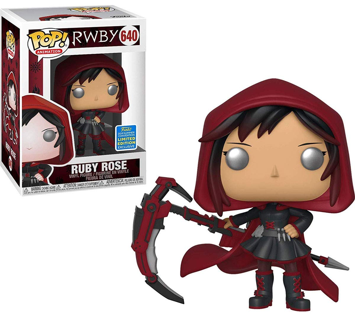 FU40212 Funko POP! RWBY - Ruby Rose Vinyl Figure #640 2019 Summer Convention Exclusive (NOT 100% MINT)