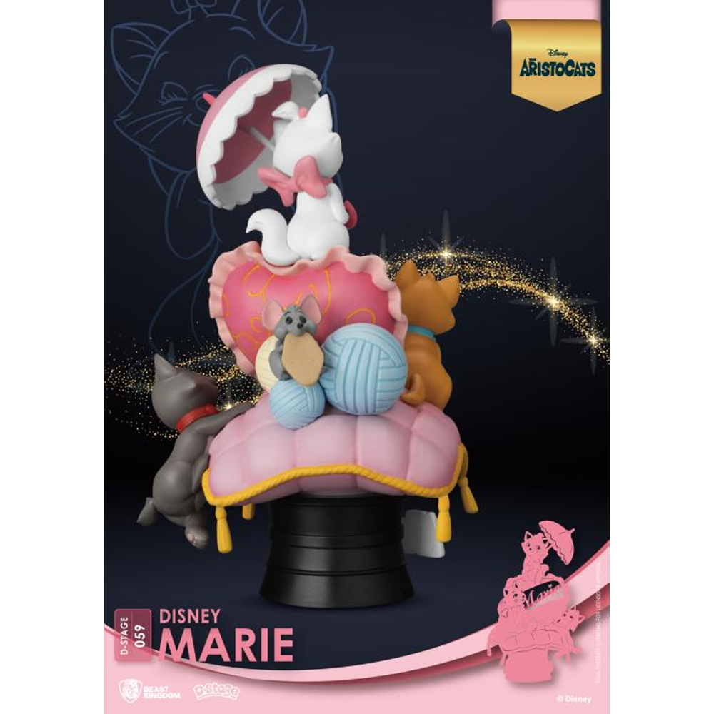 Beast Kingdom: Disney: The Aristocats Diorama Stage - Marie 6-Inch Statue DS-059