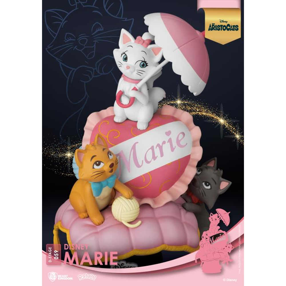 Beast Kingdom: Disney: The Aristocats Diorama Stage - Marie 6-Inch Statue DS-059