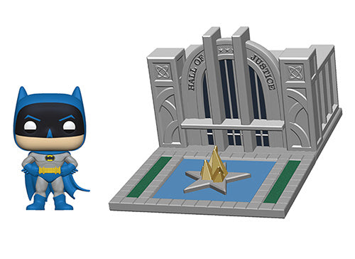 FU44469 Funko POP! Town: Batman 80th - Hall of Justice with Batman Vinyl