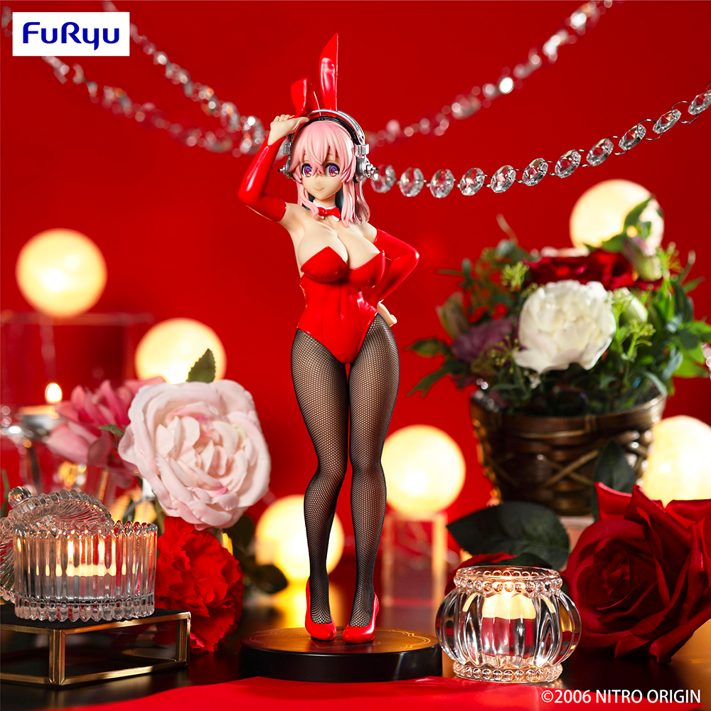 FuRyu: BiCute Bunnies - Super Sonico (Red Rabbit Ver.) Figure