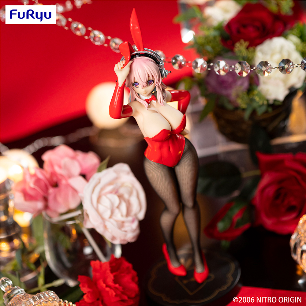 FuRyu: BiCute Bunnies - Super Sonico (Red Rabbit Ver.) Figure