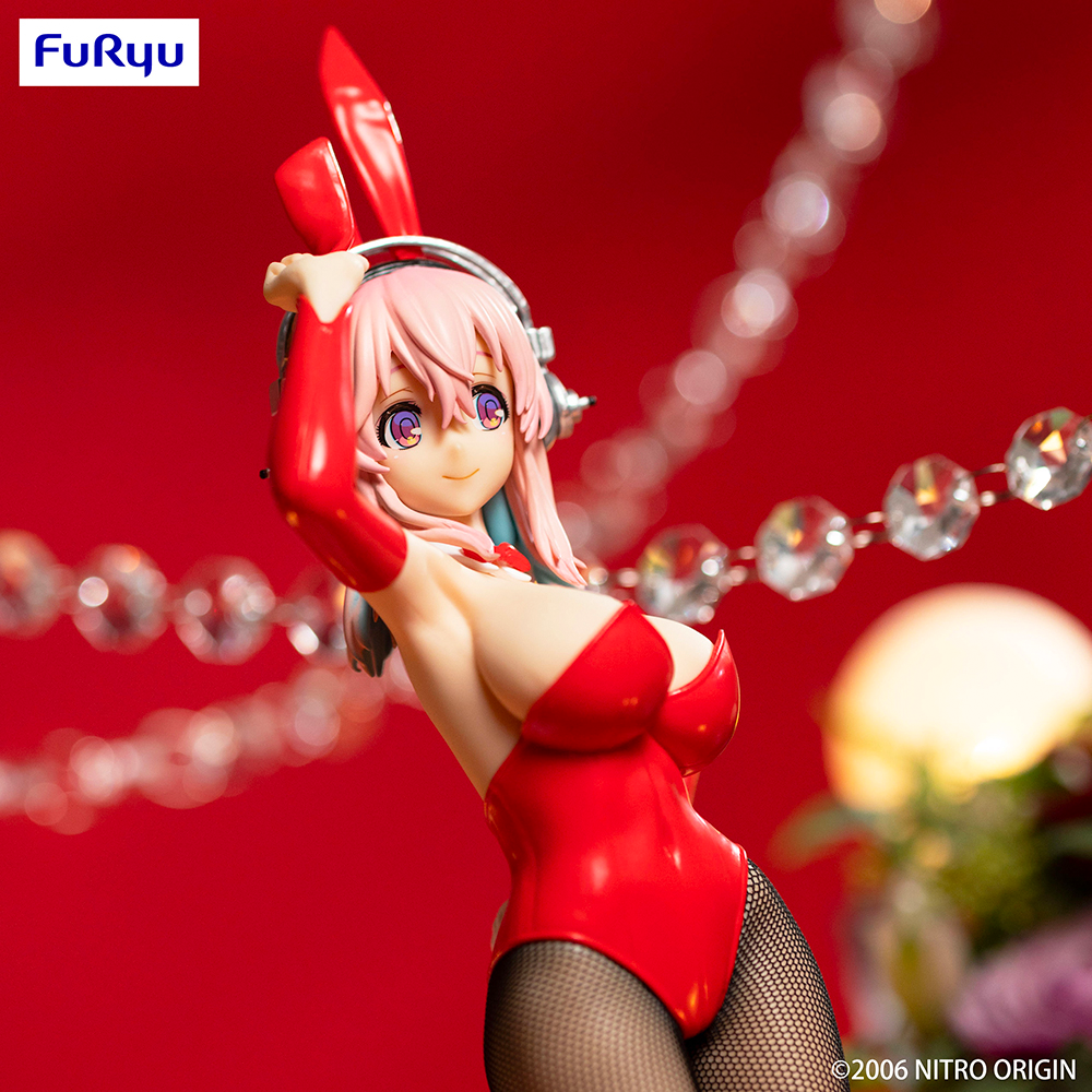 FuRyu: BiCute Bunnies - Super Sonico (Red Rabbit Ver.) Figure