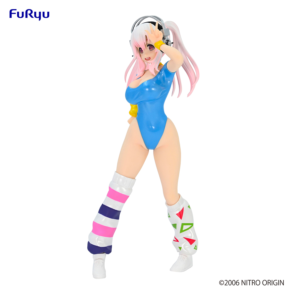 FuRyu: Nitroplus - Super Sonico (1980's Blue Another Color Ver.) Concept Figure