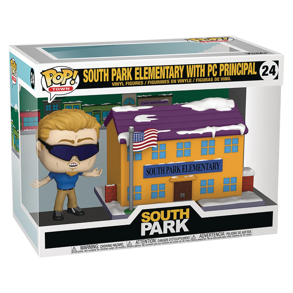 Funko POP! Town: South Park - South Park Elementary with PC Principal Vinyl Figure #24