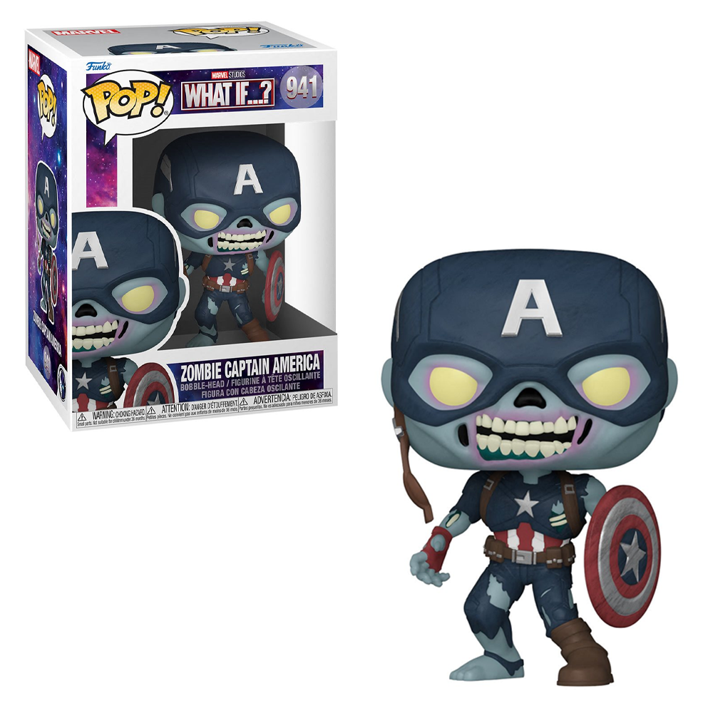 Funko POP! Marvel: What If - Zombie Captain America Vinyl Funko POP! Marvel: What If - Zombie Captain America Vinyl
