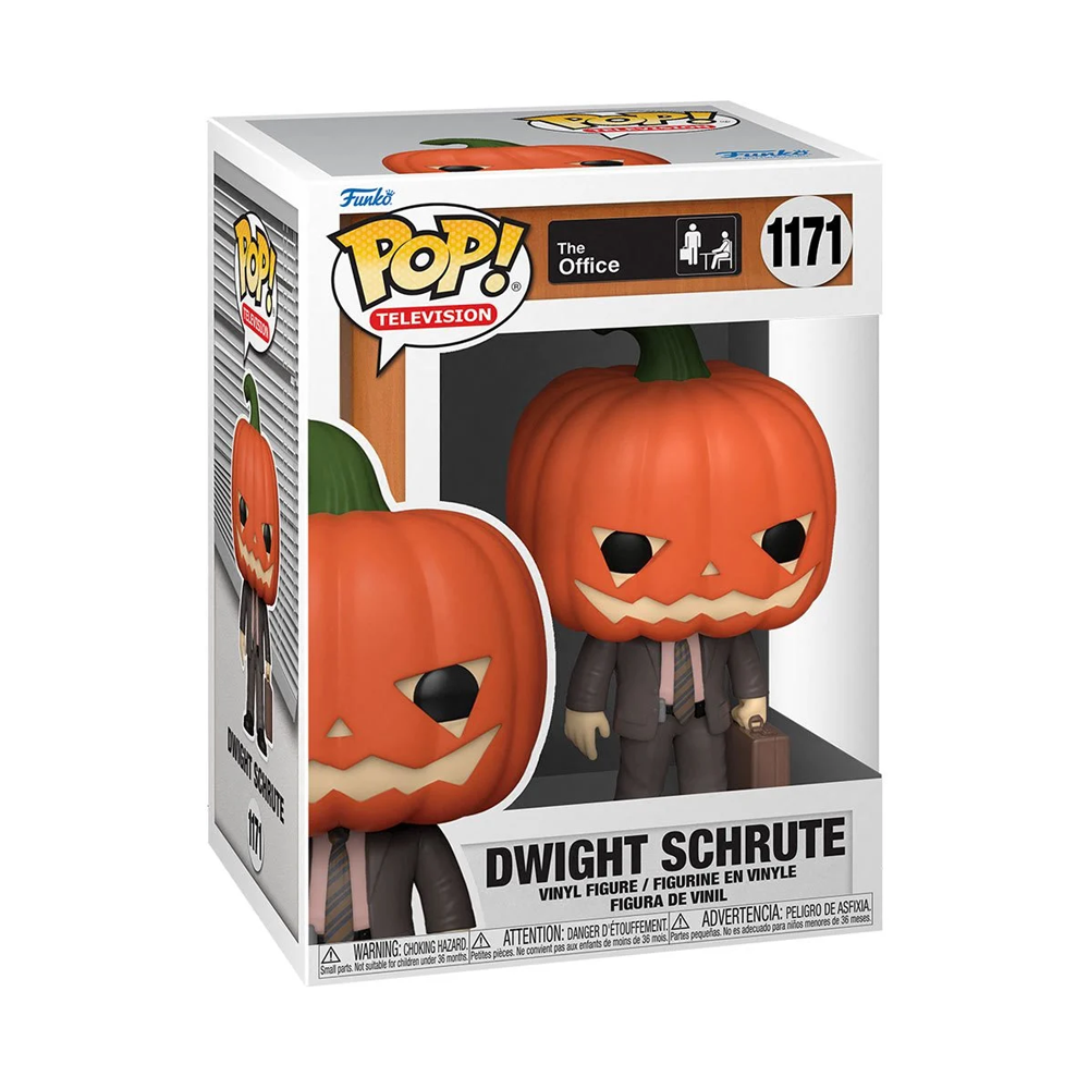 Funko POP! The Office - Dwight Schrute with Pumpkinhead Vinyl Figure #1171