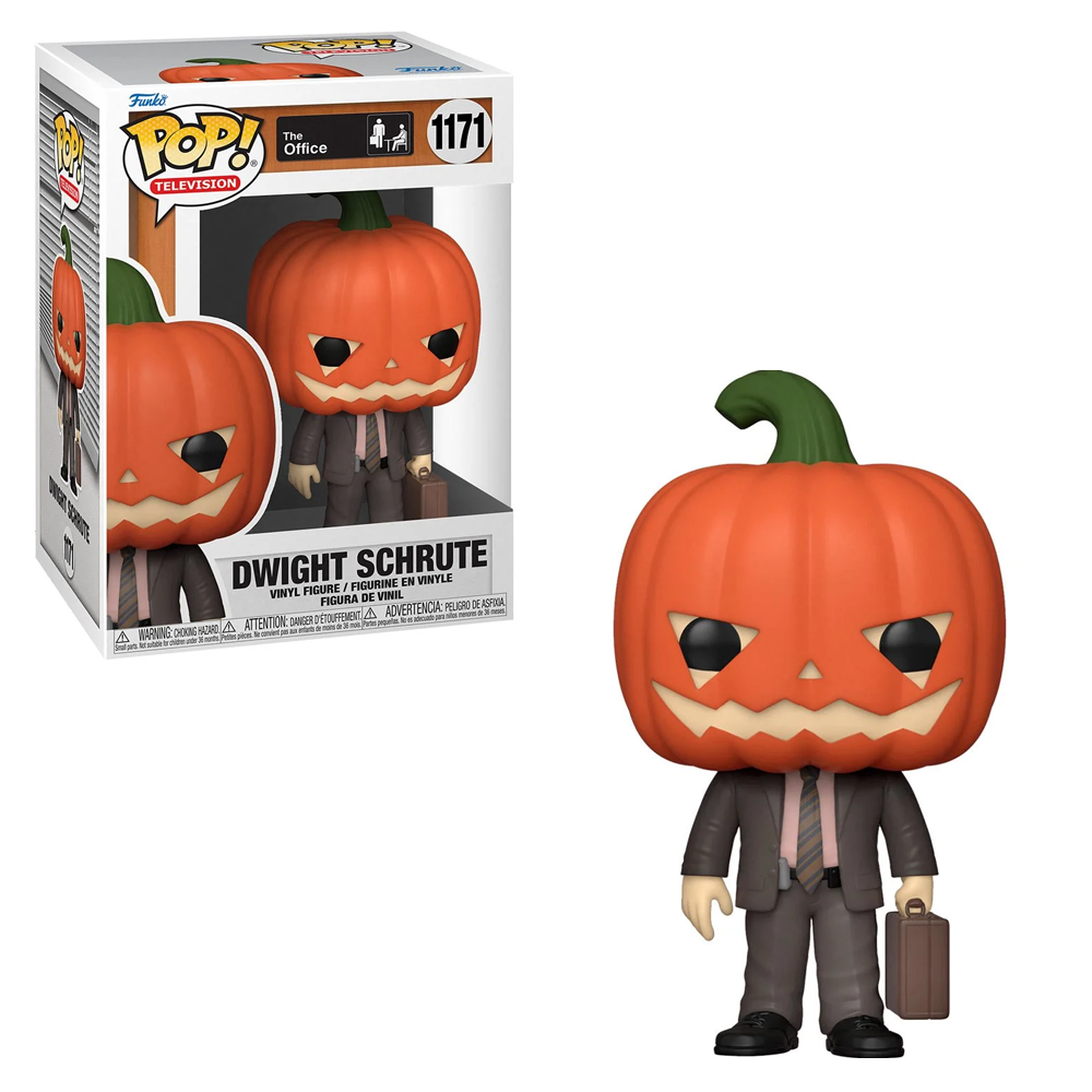 Funko POP! The Office - Dwight Schrute with Pumpkinhead Vinyl Figure #1171