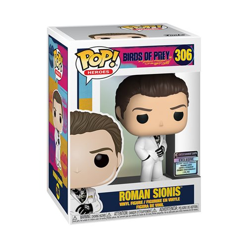 FUBP47465R Funko POP! Birds of Prey - Roman Sionis Common with Collectible Card - Entertainment Earth Exclusive