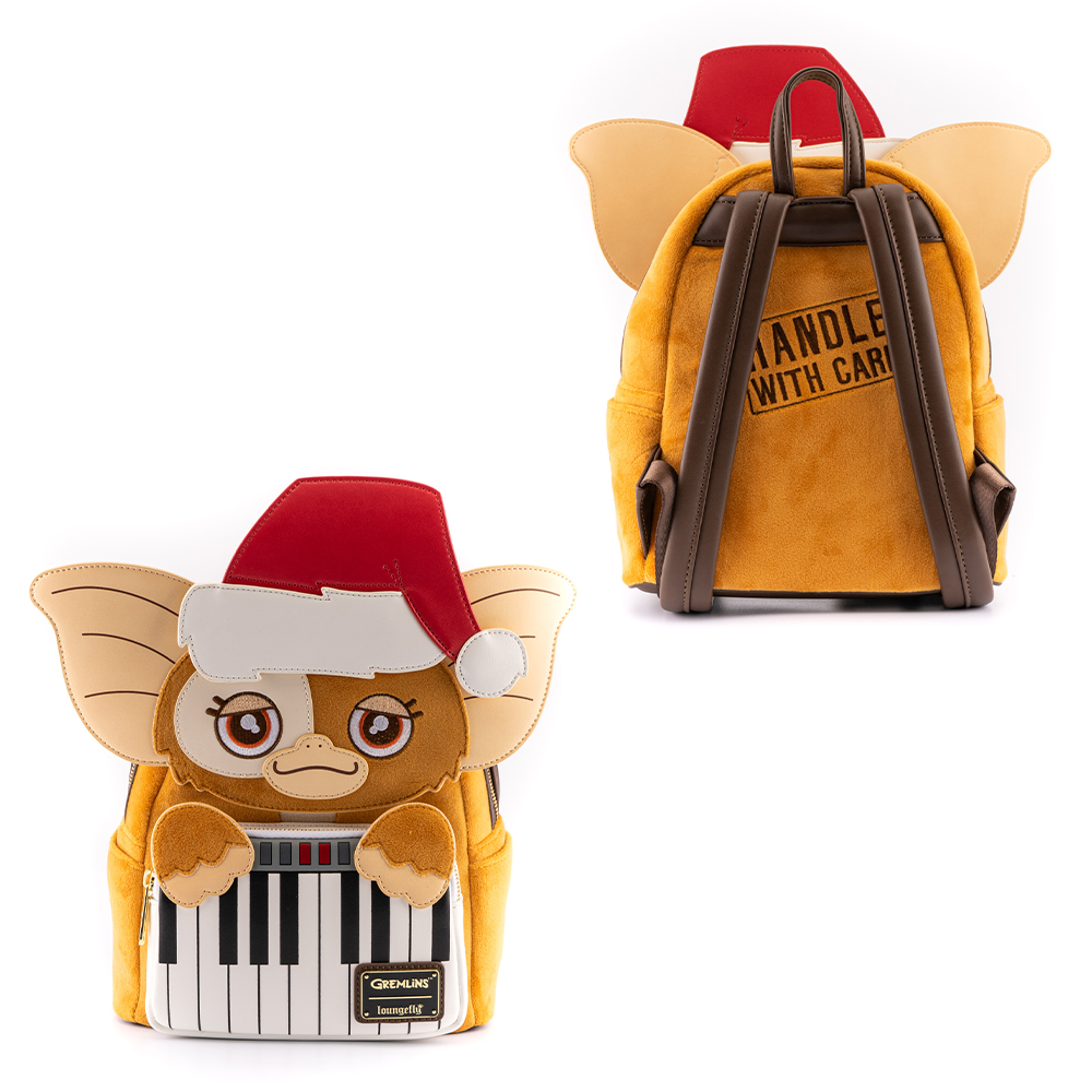 gizmo mini backpack Loungefly: Gremlins Gizmo Holiday Cosplay with Removable Hat Mini Backpack