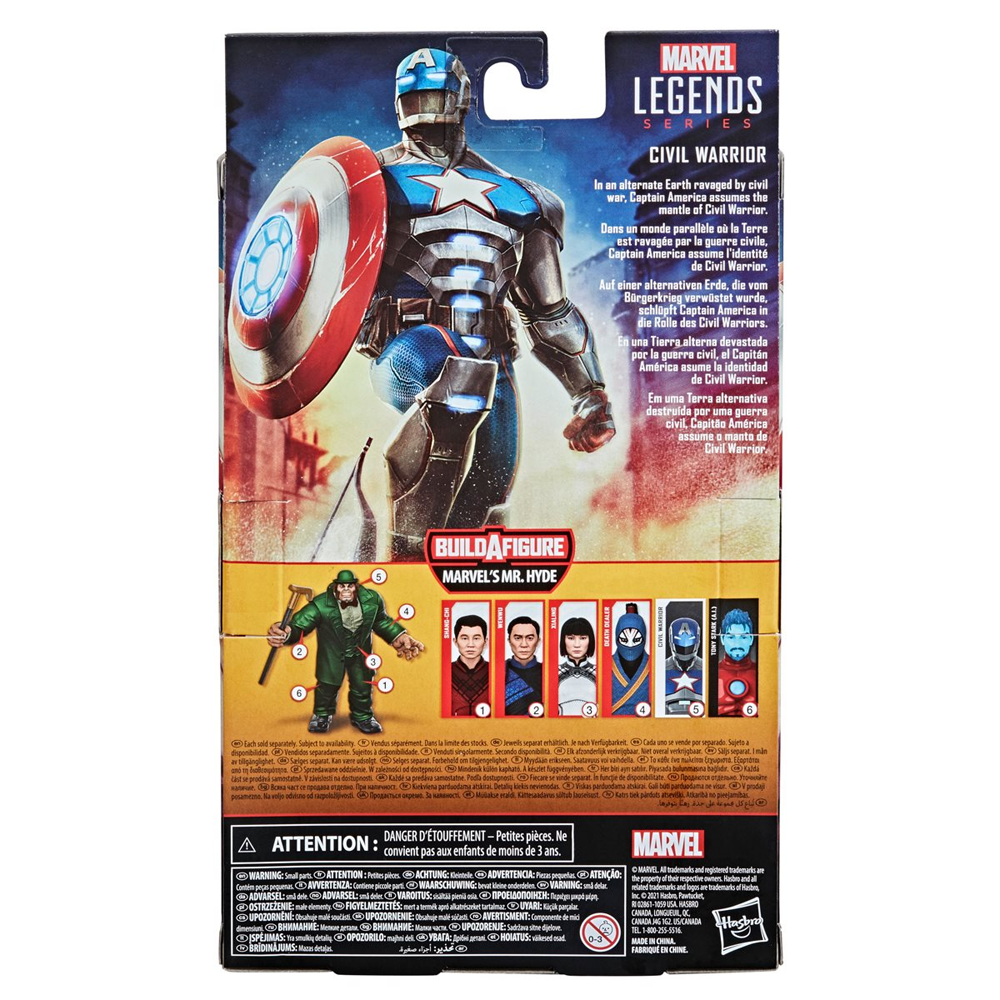 Contest of Champions: Marvel Legends - Civil Warrior with Shield 6-Inch Action Figure (Marvel's Mr. Hyde Build-A-Figure)