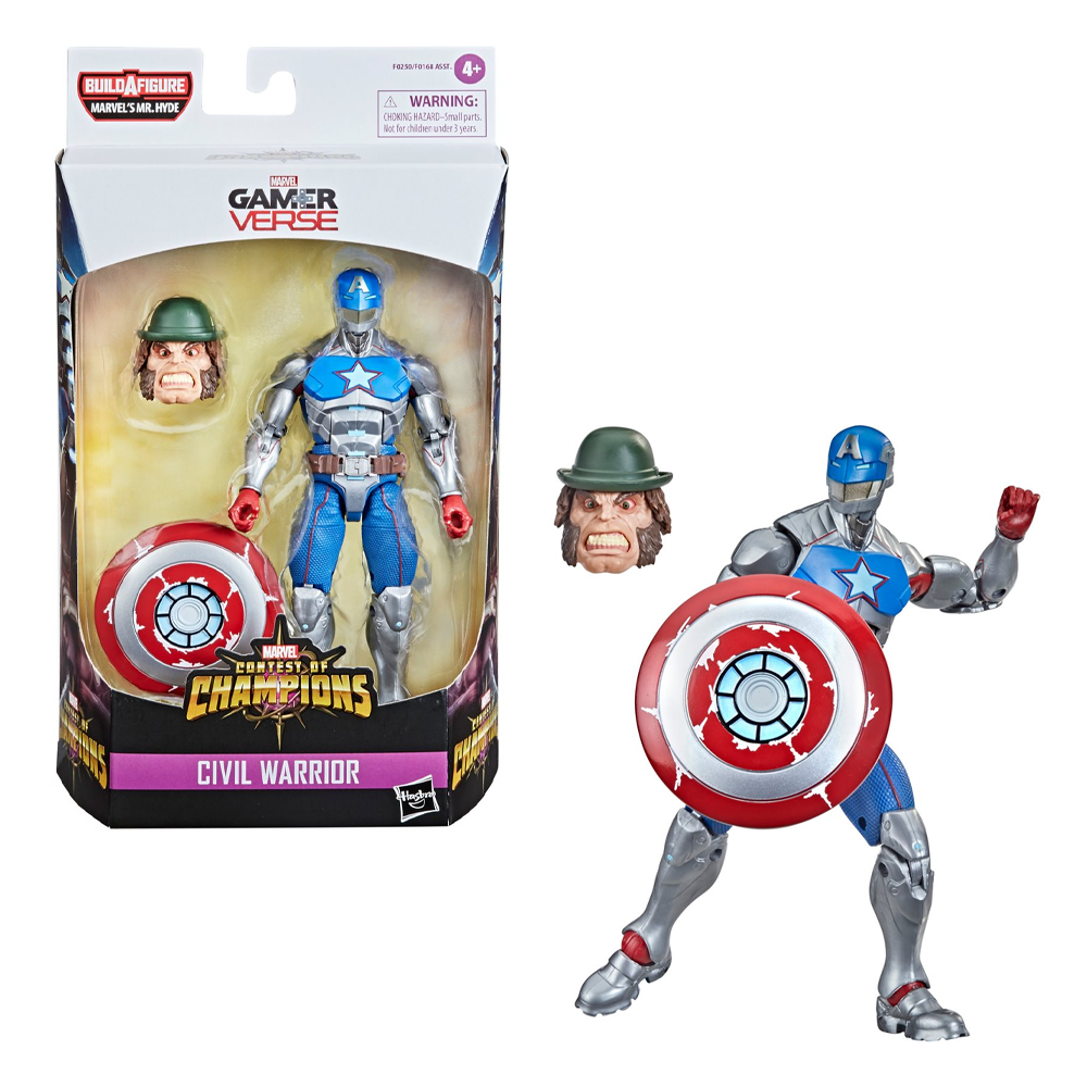 Contest of Champions: Marvel Legends - Civil Warrior with Shield 6-Inch Action Figure (Marvel's Mr. Hyde Build-A-Figure)