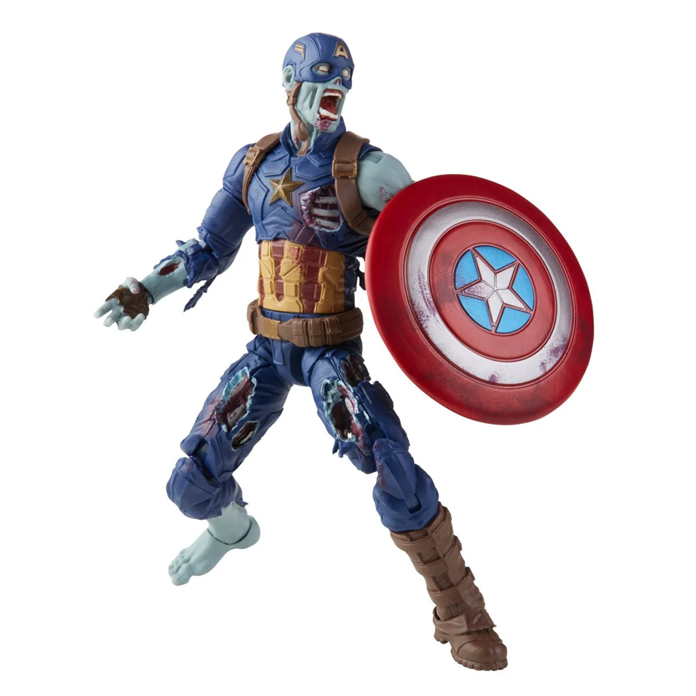 Marvel Legends: What If? - Zombie Captain America 6-Inch Action Figure (Watcher Major Build-A-Figure)