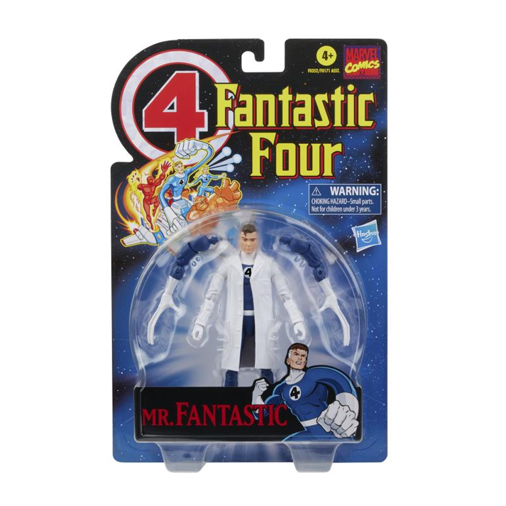 Retro Marvel Legends: Fantastic Four - Mr. Fantastic 6-Inch Action Figure