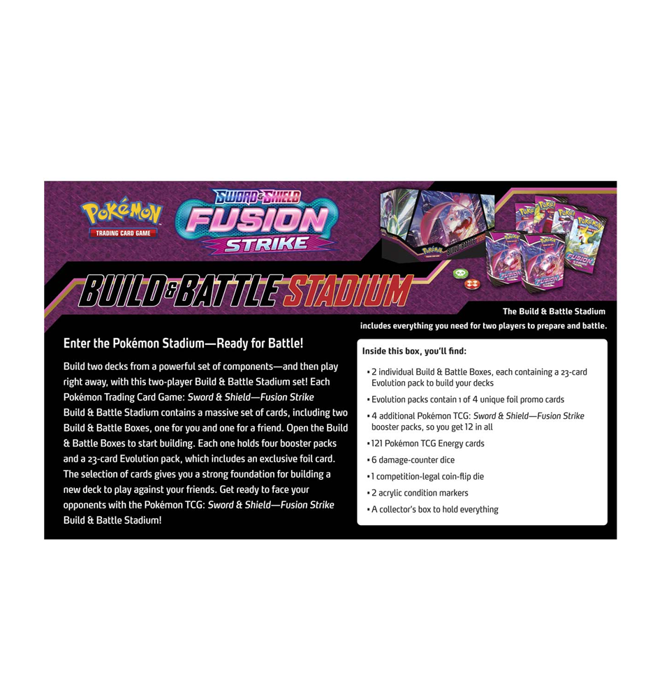 Pokemon Trading Card Game: Sword & Shield: Fusion Strike - Build and Battle Stadium Box