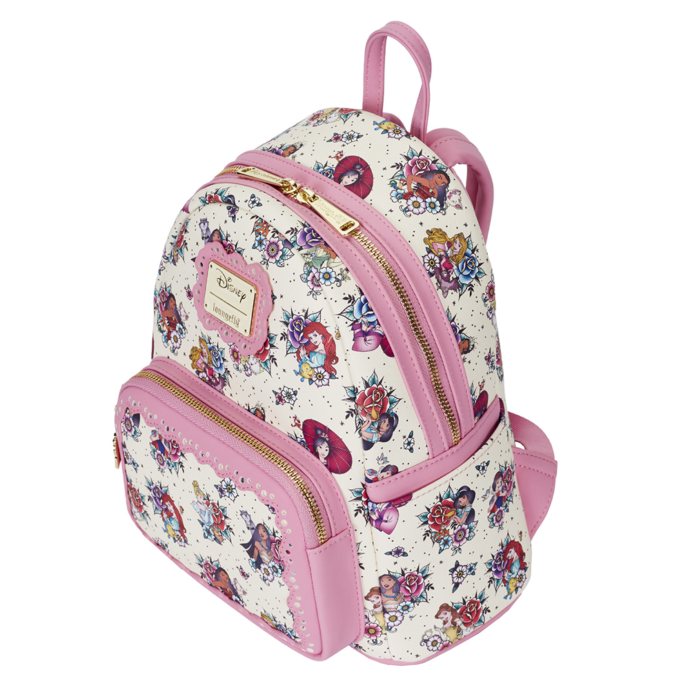 Loungefly: Disney Princess Tattoo Aop Mini Backpack
